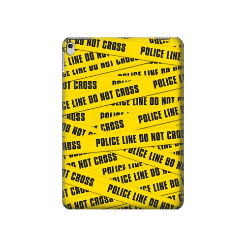 S2088 Banderole de la police ne pas dépasser Etui Coque Housse pour iPad 9.7 (2017,2018), iPad 6, iPad 5