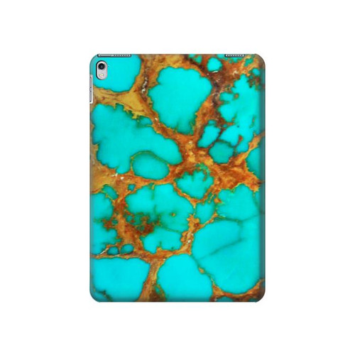 S2688 Aqua Copper Turquoise Graphic Gemme Etui Coque Housse pour iPad 9.7 (2017,2018), iPad 6, iPad 5