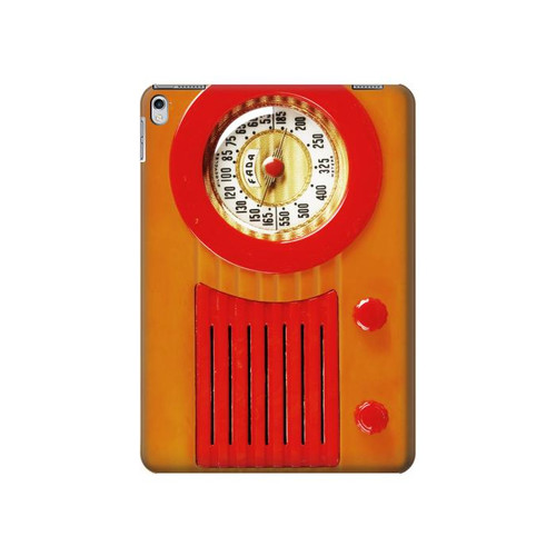 S2780 Radio bakélite orange millésimé Etui Coque Housse pour iPad 9.7 (2017,2018), iPad 6, iPad 5