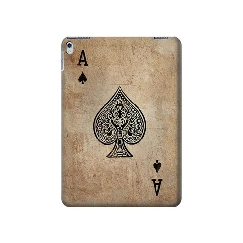 S2928 Ace Carte pique millésimé Etui Coque Housse pour iPad 9.7 (2017,2018), iPad 6, iPad 5