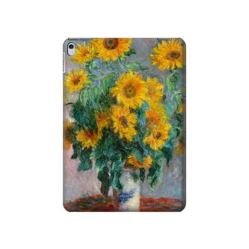 S2937 Claude Monet Bouquet de tournesols Etui Coque Housse pour iPad 9.7 (2017,2018), iPad 6, iPad 5