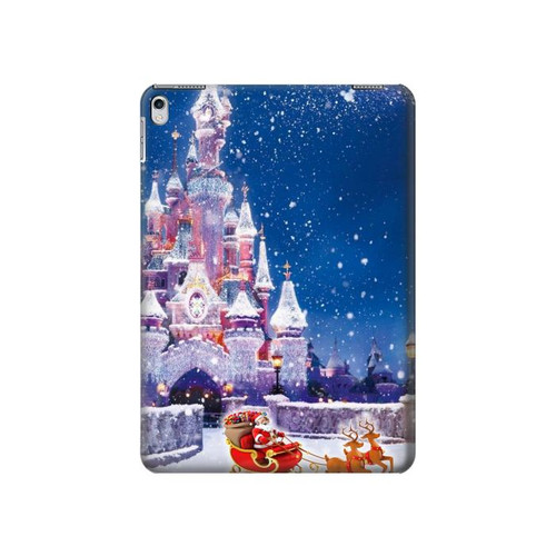 S3282 Château de Santa Noël Etui Coque Housse pour iPad 9.7 (2017,2018), iPad 6, iPad 5