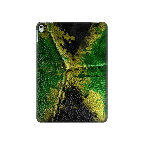 S3319 Jamaïque Drapeau graphique Football Millésime Etui Coque Housse pour iPad 9.7 (2017,2018), iPad 6, iPad 5