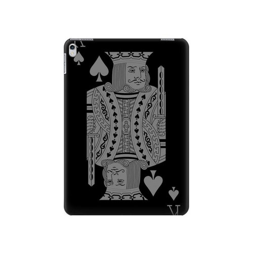 S3520 Noir Roi Spade Etui Coque Housse pour iPad 9.7 (2017,2018), iPad 6, iPad 5