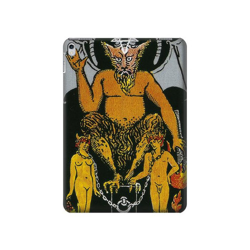 S3740 Carte de tarot le diable Etui Coque Housse pour iPad Air 2, iPad 9.7 (2017,2018), iPad 6, iPad 5