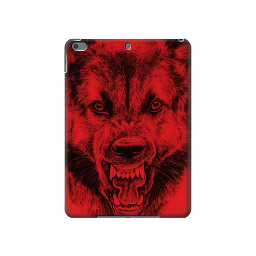 S1090 Rouge Loup Etui Coque Housse pour iPad Pro 10.5, iPad Air (2019, 3rd)
