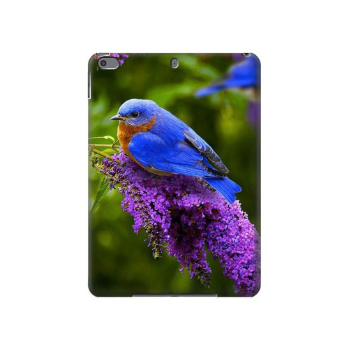 S1565 Oiseau bleu de bonheur Bleu Oiseau Etui Coque Housse pour iPad Pro 10.5, iPad Air (2019, 3rd)