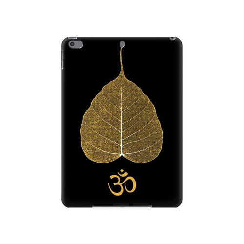 S2331 Feuille d'or bouddhiste Symbole de l'OM Etui Coque Housse pour iPad Pro 10.5, iPad Air (2019, 3rd)