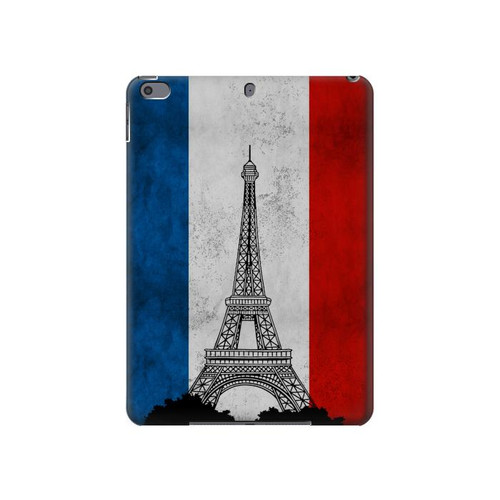 S2859 Drapeau France millésimé Tour Eiffel Etui Coque Housse pour iPad Pro 10.5, iPad Air (2019, 3rd)