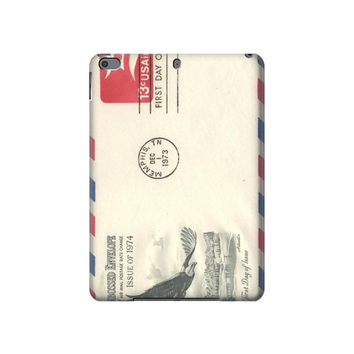 S3551 Art de l'millésimé de la poste enveloppe aérienne Etui Coque Housse pour iPad Pro 10.5, iPad Air (2019, 3rd)