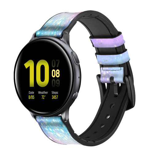 CA0640 Mignon Licorne Bracelet de montre intelligente en cuir et silicone pour Samsung Galaxy Watch, Gear, Active