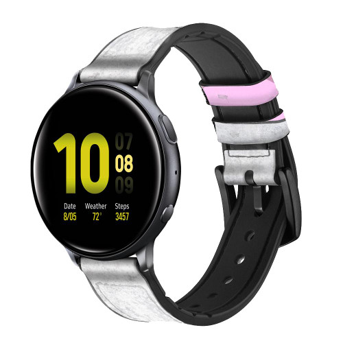 CA0641 Vache Dessin animé Bracelet de montre intelligente en cuir et silicone pour Samsung Galaxy Watch, Gear, Active