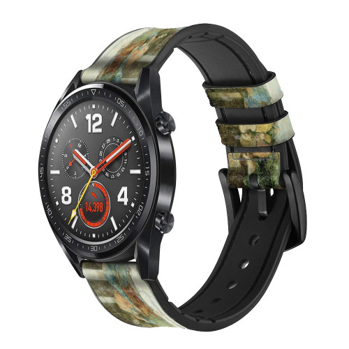 CA0016 Leonardo Da Vinci La Cène Bracelet de montre intelligente en cuir et silicone pour Wristwatch Smartwatch