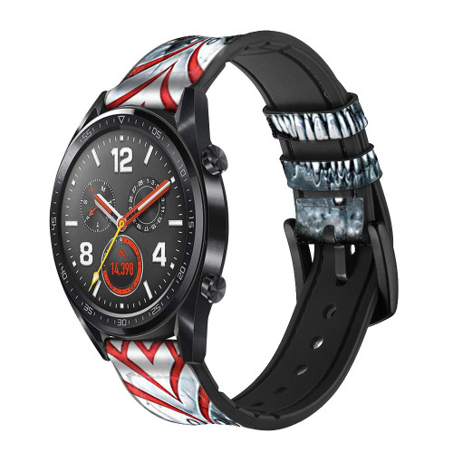 CA0024 crâne Tatouage Bracelet de montre intelligente en cuir et silicone pour Wristwatch Smartwatch