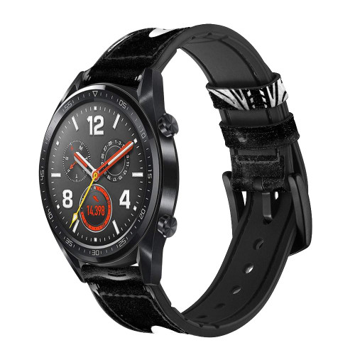 CA0508 Masque de Paintball Bracelet de montre intelligente en cuir et silicone pour Wristwatch Smartwatch