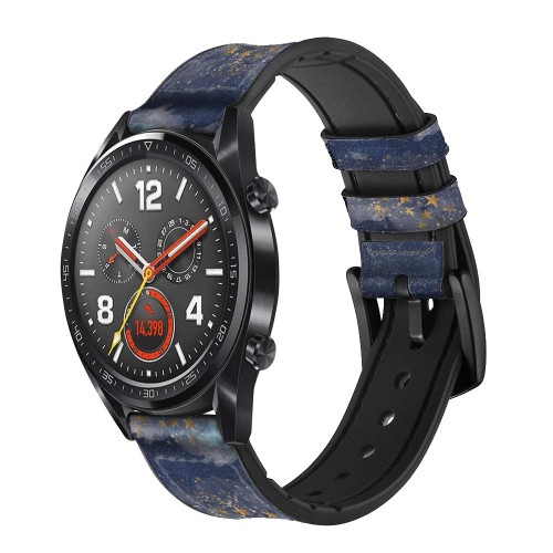CA0674 Ou Ciel Étoile Bracelet de montre intelligente en cuir et silicone pour Wristwatch Smartwatch