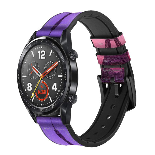 CA0745 Paris Eiffel Le coucher du soleil Bracelet de montre intelligente en cuir et silicone pour Wristwatch Smartwatch