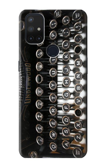S0620 Machine à écrire Etui Coque Housse pour OnePlus Nord N10 5G