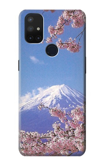 S1060 Mont Fuji Sakura fleur de cerisier Etui Coque Housse pour OnePlus Nord N10 5G