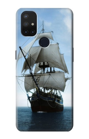 S1096 Bateau à voile dans un océan Etui Coque Housse pour OnePlus Nord N10 5G