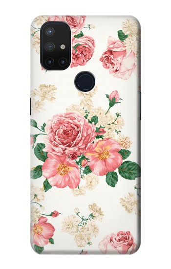 S1859 Motif Rose Etui Coque Housse pour OnePlus Nord N10 5G