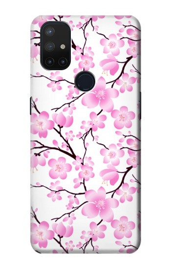 S1972 Sakura fleur de Cerisiers Etui Coque Housse pour OnePlus Nord N10 5G