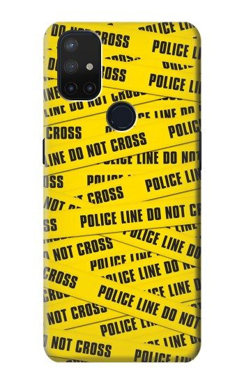 S2088 Banderole de la police ne pas dépasser Etui Coque Housse pour OnePlus Nord N10 5G