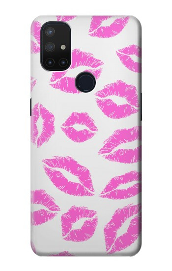 S2214 Bisous Lèvres roses Etui Coque Housse pour OnePlus Nord N10 5G