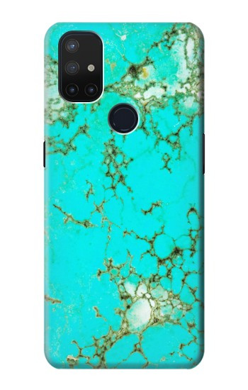 S2377 Turquoise Texture Motif imprimé Gemme Etui Coque Housse pour OnePlus Nord N10 5G