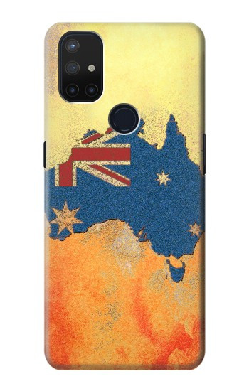 S2494 Australie Drapeau Carte texture de la roche Etui Coque Housse pour OnePlus Nord N10 5G
