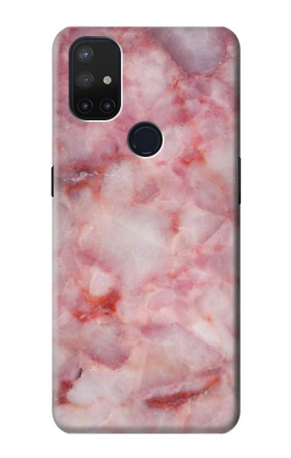 S2843 Texture en marbre rose Etui Coque Housse pour OnePlus Nord N10 5G