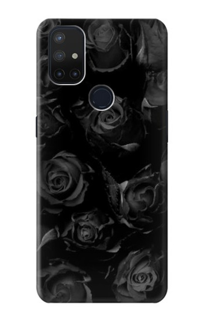 S3153 Noir Roses Etui Coque Housse pour OnePlus Nord N10 5G