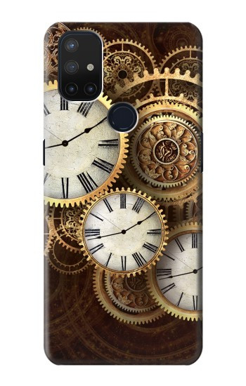 S3172 Horloge or Etui Coque Housse pour OnePlus Nord N10 5G