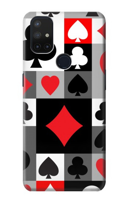 S3463 Costume Poker Carte Etui Coque Housse pour OnePlus Nord N10 5G