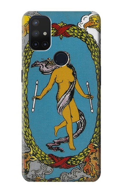 S3746 Carte de tarot le monde Etui Coque Housse pour OnePlus Nord N10 5G