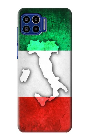 S2338 Italie Drapeau Etui Coque Housse pour Motorola One 5G