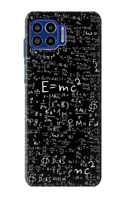 S2574 Mathématiques Physique Noirboard équation Etui Coque Housse pour Motorola One 5G