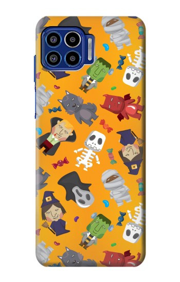 S3275 Mignon Halloween Motif Dessin animé Etui Coque Housse pour Motorola One 5G