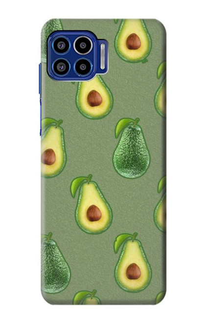 S3285 Motif d'avocat Etui Coque Housse pour Motorola One 5G
