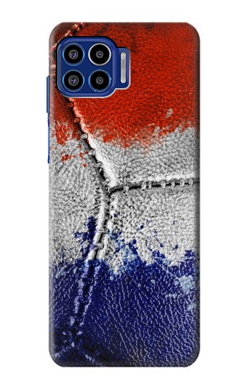 S3304 France Drapeau graphique Football Millésime Etui Coque Housse pour Motorola One 5G