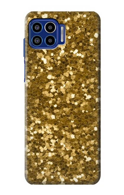 S3388 Imprimer or Glitter Graphic Etui Coque Housse pour Motorola One 5G