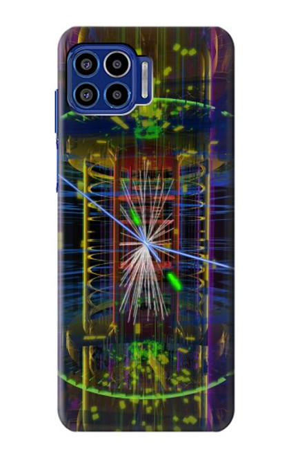 S3545 Collision de particules Quantiques Etui Coque Housse pour Motorola One 5G