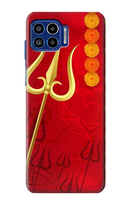 S3788 Shiv Trishul Etui Coque Housse pour Motorola One 5G