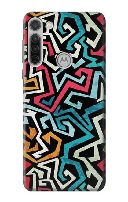 S3712 Motif Pop Art Etui Coque Housse pour Motorola Moto G8