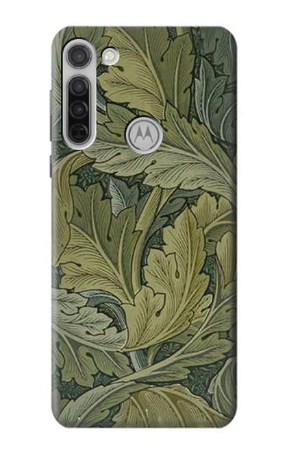 S3790 William Morris Acanthus Leaves Etui Coque Housse pour Motorola Moto G8