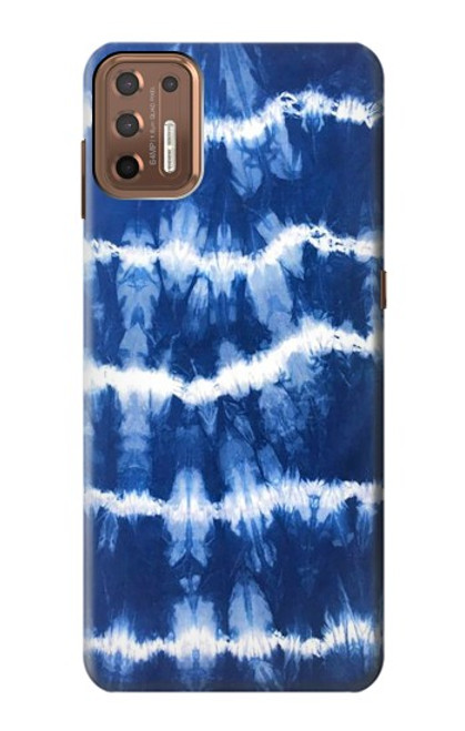 S3671 Tie Dye bleu Etui Coque Housse pour Motorola Moto G9 Plus