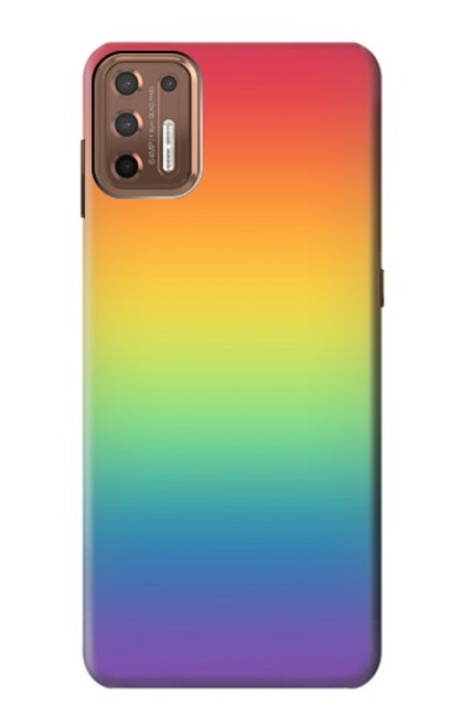 S3698 Drapeau de fierté LGBT Etui Coque Housse pour Motorola Moto G9 Plus