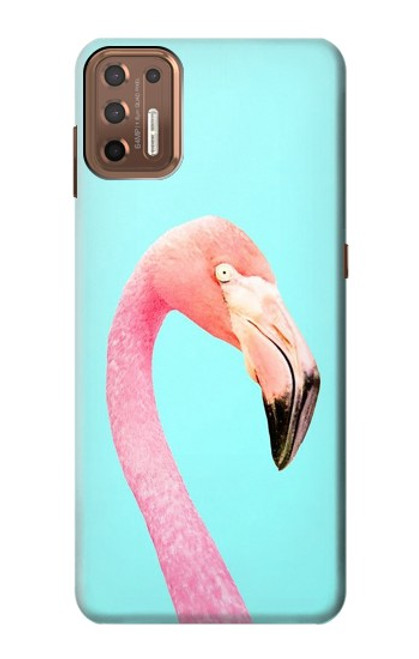 S3708 Flamant rose Etui Coque Housse pour Motorola Moto G9 Plus