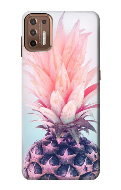 S3711 Ananas rose Etui Coque Housse pour Motorola Moto G9 Plus