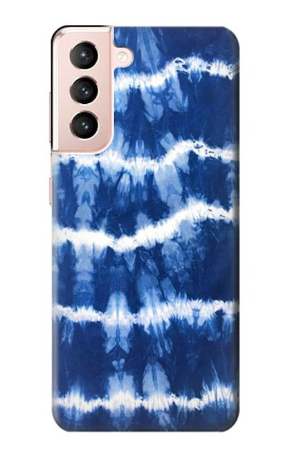 S3671 Tie Dye bleu Etui Coque Housse pour Samsung Galaxy S21 5G